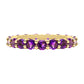 Eternity Ring with Amethysts