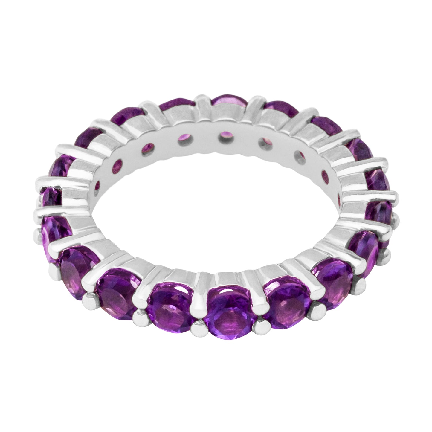 Eternity Ring with Amethysts